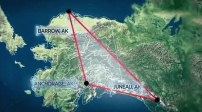 Localizare Triunghiul Alaska
